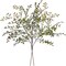 Artificial Greenery Stems, 43.3" Nandina Branches Tall Faux Plant Stems for Vase, Greenery Decor Stems Leaves Bunches for Shop Garden Office Home Décor,2Pcs,Orange